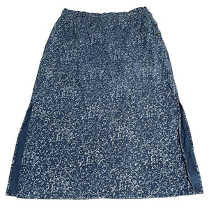 REQUIREMENTS BLUE DENIM LONG SKIRT WITH SIDE SLITS SIZE XL‎ | J1